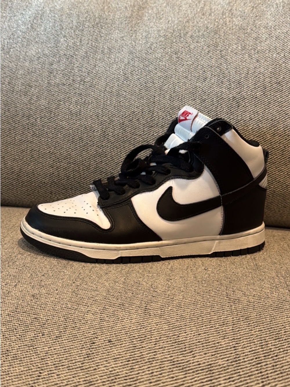 Nike Black and White Panda Dunk High Retro